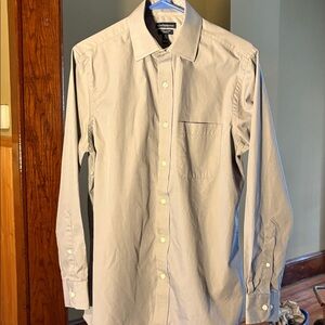 Croft & Barrow Light Grey Dress Shirt Easy Care 15 X 32/33 Worn Once !